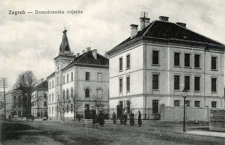 Domobranska vojarna, Ilica, Črnomerec. Izgrađena je 1899. godine. 1930. godine velika eksplozija streljiva u krugu vojarne teško je oštetila i crkvu na sv. Duhu
